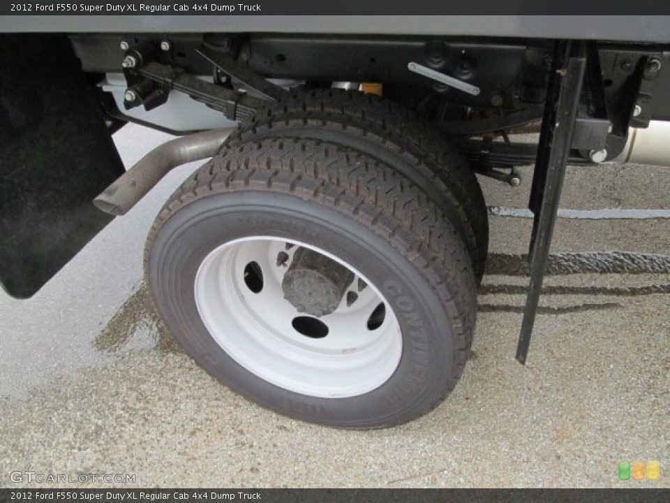2012 Ford F550 Super Duty XL Regular Cab 4x4 Dump Truck Wheel and Tire Photo #69258069