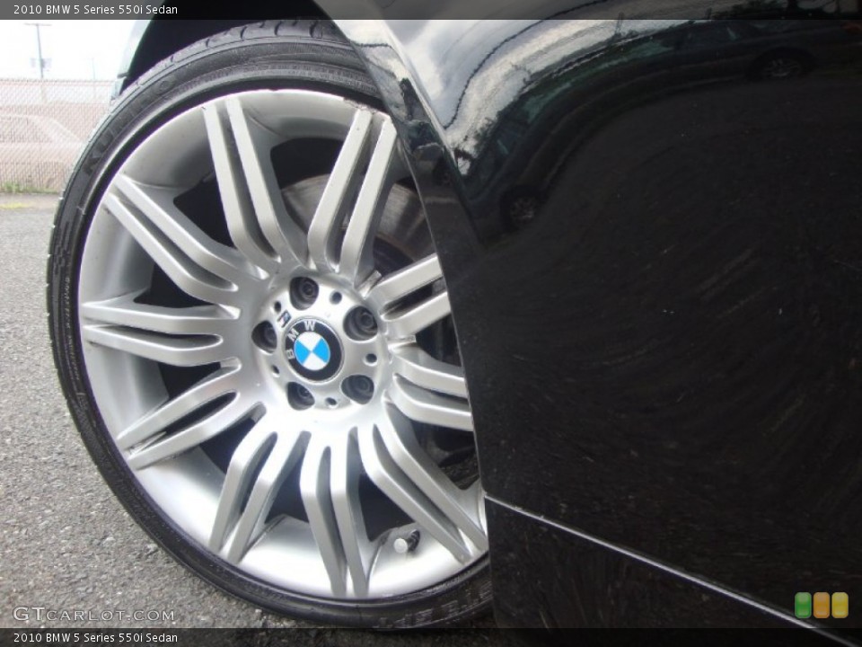 2010 BMW 5 Series 550i Sedan Wheel and Tire Photo #69258918