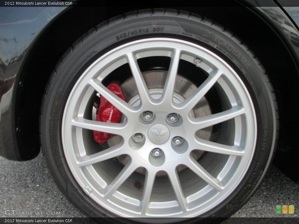 2012 Mitsubishi Lancer Evolution GSR Wheel and Tire Photo #69287442