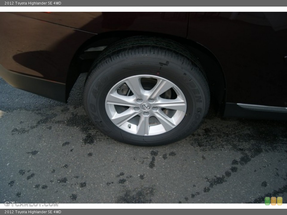 2012 Toyota Highlander SE 4WD Wheel and Tire Photo #69294927