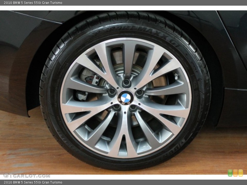 2010 BMW 5 Series 550i Gran Turismo Wheel and Tire Photo #69321507