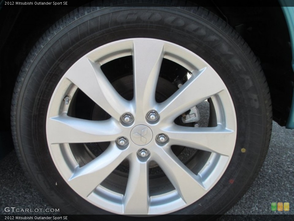 2012 Mitsubishi Outlander Sport SE Wheel and Tire Photo #69323483
