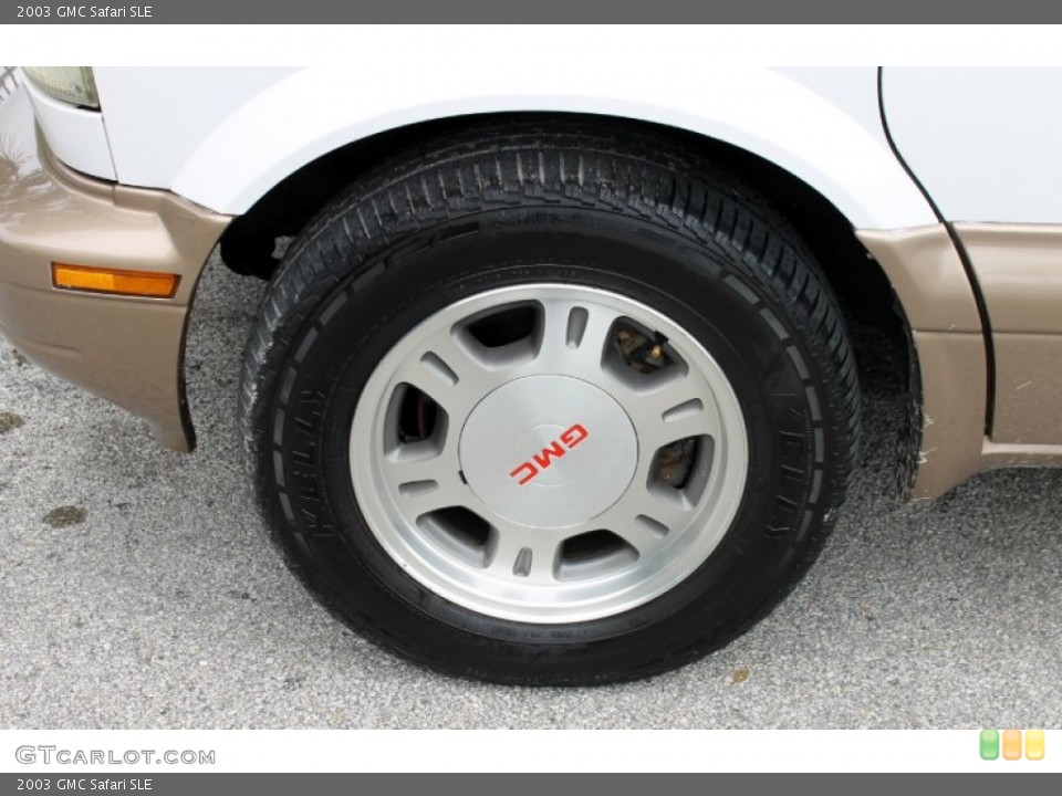 2003 GMC Safari SLE Wheel and Tire Photo #69343800