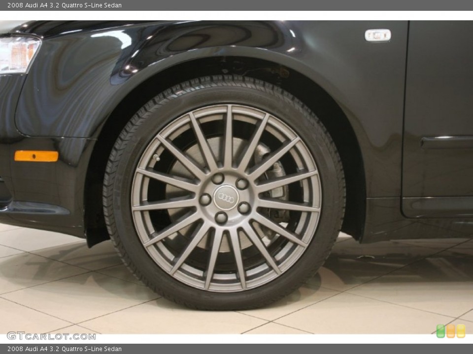 2008 Audi A4 3.2 Quattro S-Line Sedan Wheel and Tire Photo #69347046