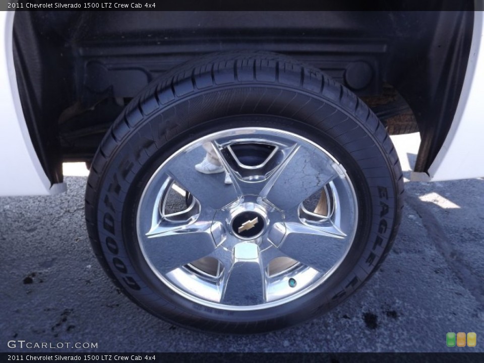 2011 Chevrolet Silverado 1500 LTZ Crew Cab 4x4 Wheel and Tire Photo #69354148