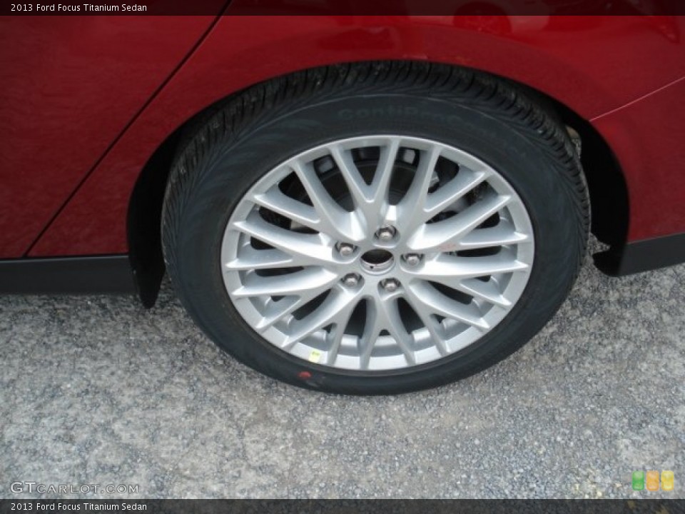 2013 Ford Focus Titanium Sedan Wheel and Tire Photo #69368539