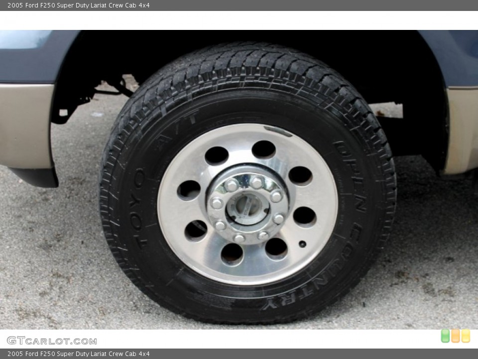 2005 Ford F250 Super Duty Lariat Crew Cab 4x4 Wheel and Tire Photo #69375340