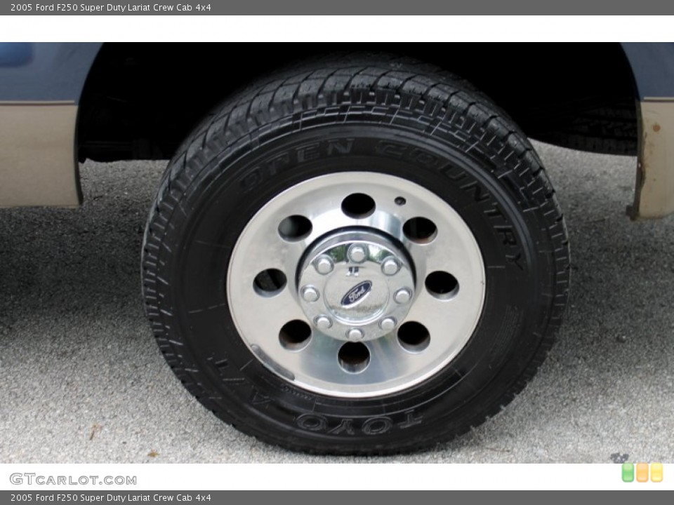 2005 Ford F250 Super Duty Lariat Crew Cab 4x4 Wheel and Tire Photo #69375349