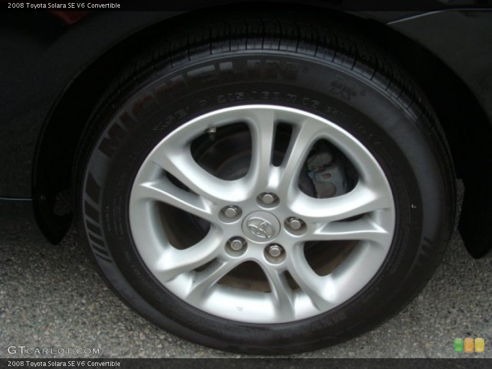 2008 Toyota Solara SE V6 Convertible Wheel and Tire Photo #69391342