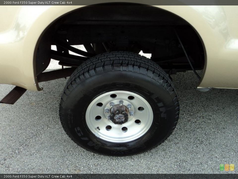 2000 Ford F350 Super Duty XLT Crew Cab 4x4 Wheel and Tire Photo #69409189
