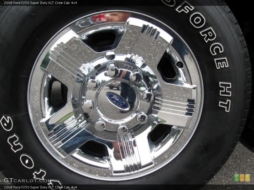 2008 Ford F250 Super Duty XLT Crew Cab 4x4 Wheel and Tire Photo #69410167