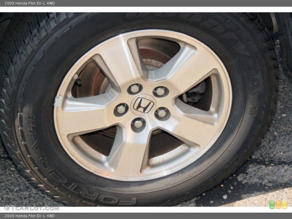 2009 Honda Pilot EX-L 4WD Wheel and Tire Photo #69413341