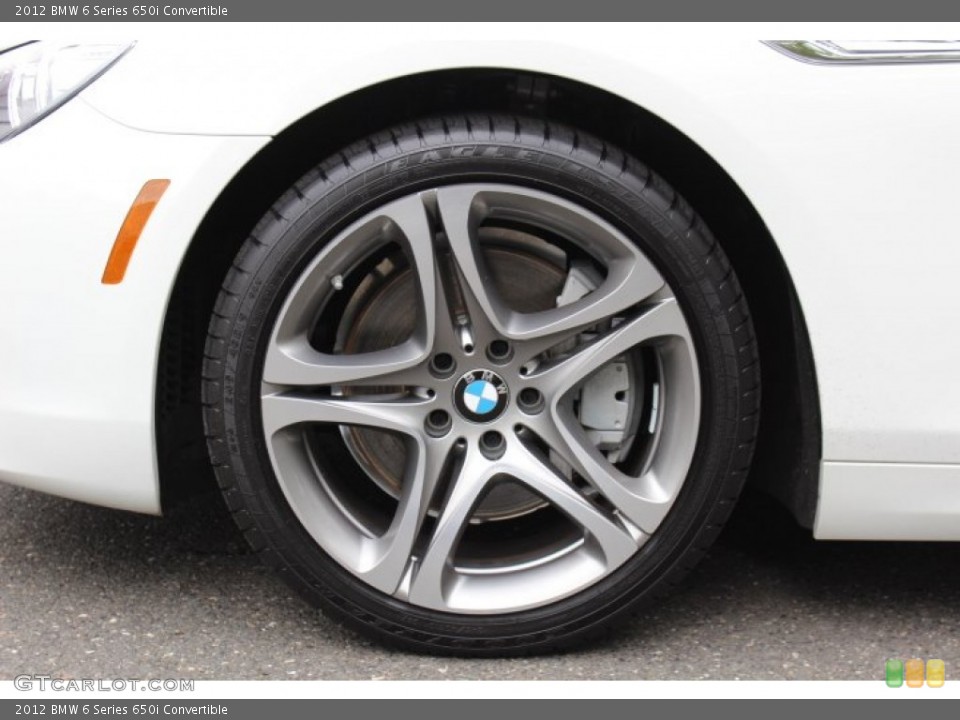 2012 BMW 6 Series 650i Convertible Wheel and Tire Photo #69420109