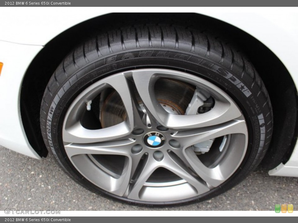 2012 BMW 6 Series 650i Convertible Wheel and Tire Photo #69420118