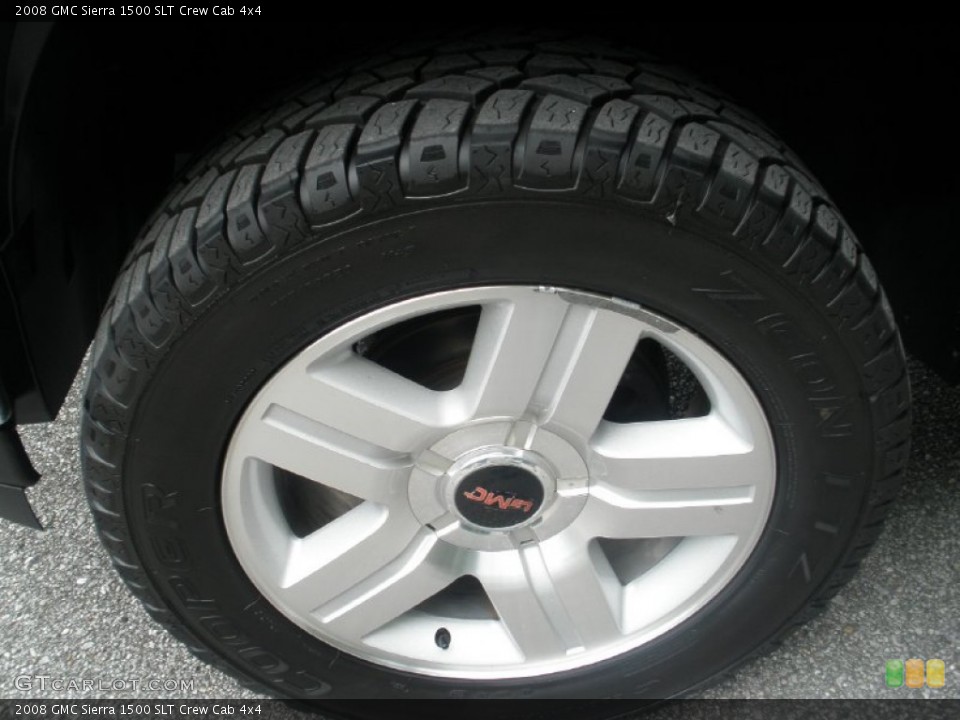 2008 GMC Sierra 1500 SLT Crew Cab 4x4 Wheel and Tire Photo #69425766
