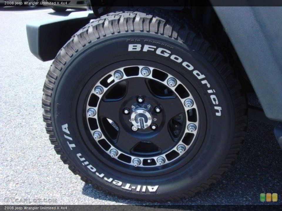 2008 Jeep Wrangler Unlimited Custom Wheel and Tire Photo #69431788