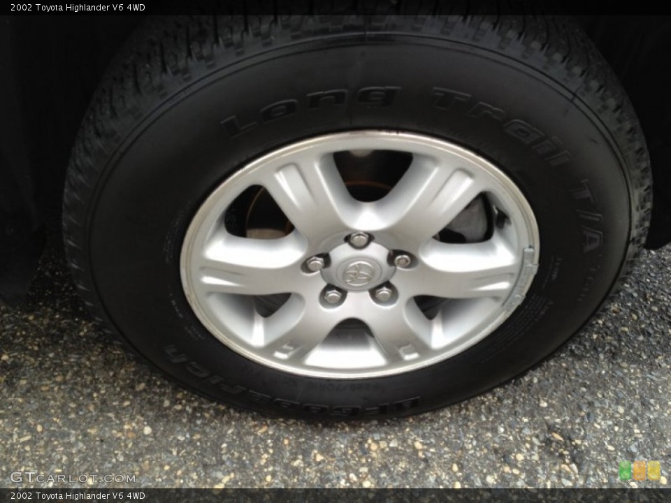 2002 Toyota Highlander V6 4WD Wheel and Tire Photo #69433276