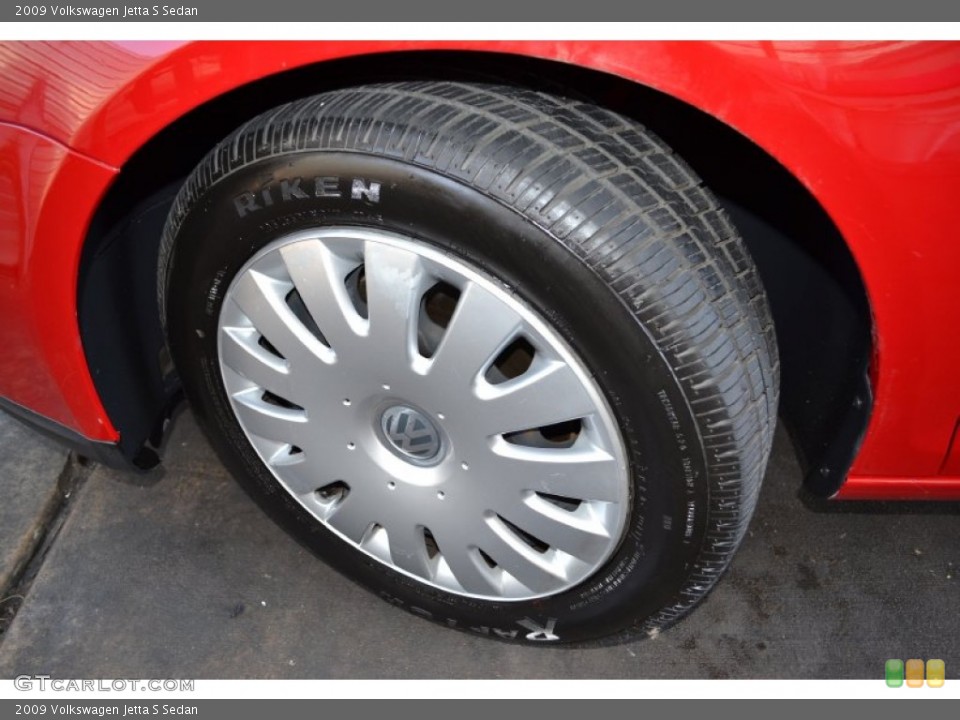 2009 Volkswagen Jetta S Sedan Wheel and Tire Photo #69443720