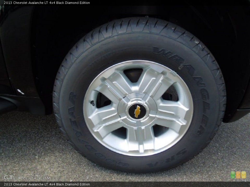 2013 Chevrolet Avalanche LT 4x4 Black Diamond Edition Wheel and Tire Photo #69447283