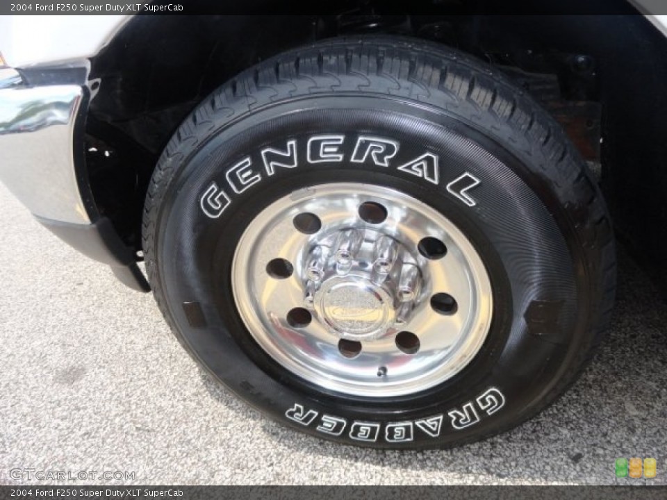 2004 Ford F250 Super Duty XLT SuperCab Wheel and Tire Photo #69455212