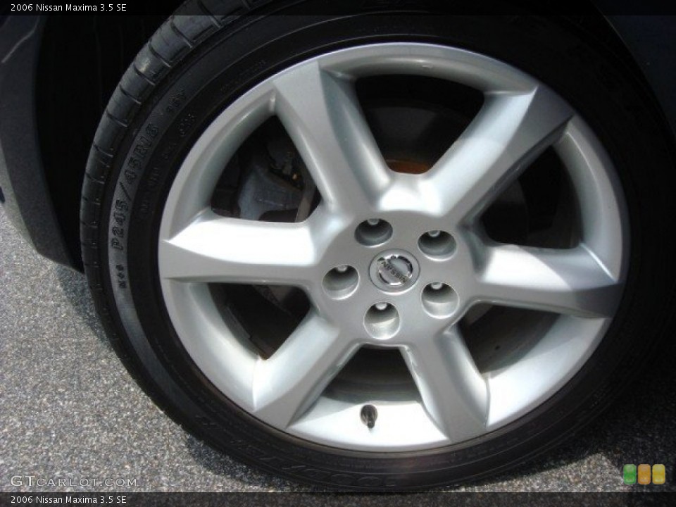 2006 Nissan Maxima 3.5 SE Wheel and Tire Photo #69465623