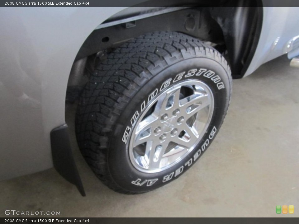 2008 GMC Sierra 1500 SLE Extended Cab 4x4 Wheel and Tire Photo #69471421