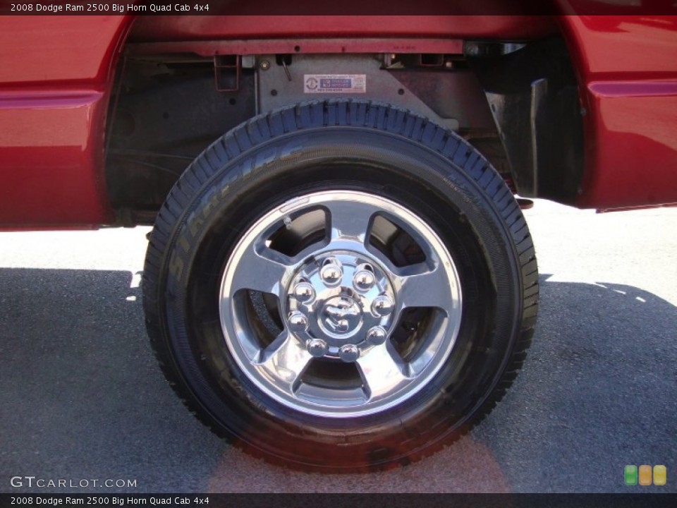 2008 Dodge Ram 2500 Big Horn Quad Cab 4x4 Wheel and Tire Photo #69475423
