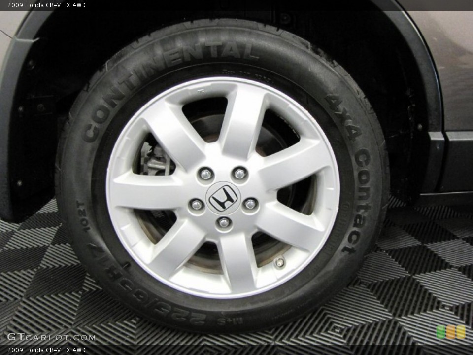 2009 Honda CR-V EX 4WD Wheel and Tire Photo #69477688