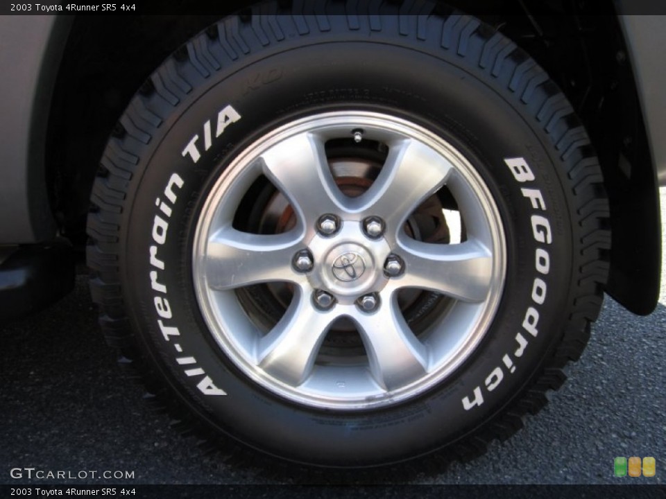 2003 Toyota 4Runner SR5 4x4 Wheel and Tire Photo #69488656