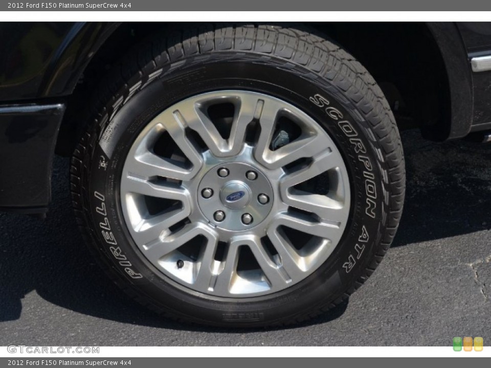 2012 Ford F150 Platinum SuperCrew 4x4 Wheel and Tire Photo #69519934