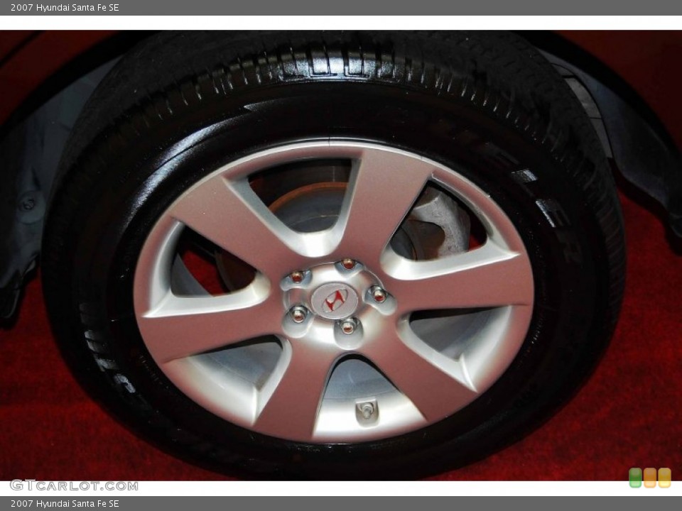2007 Hyundai Santa Fe SE Wheel and Tire Photo #69526380