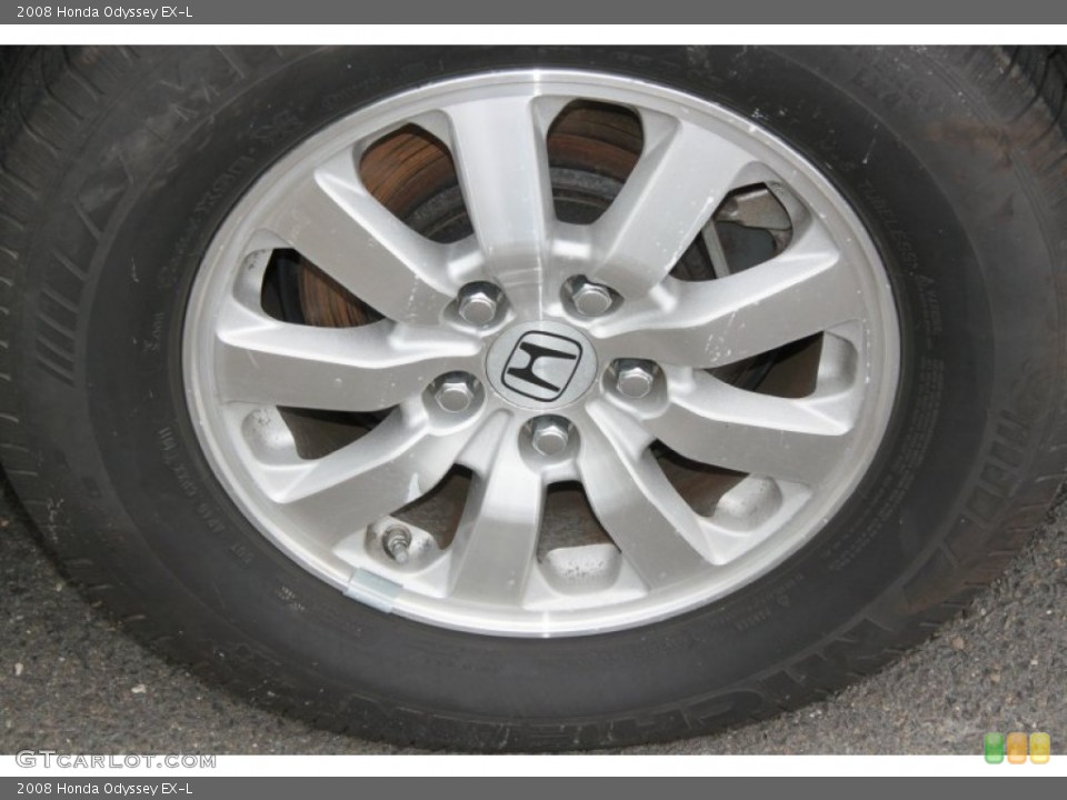 2008 Honda Odyssey EX-L Wheel and Tire Photo #69537972