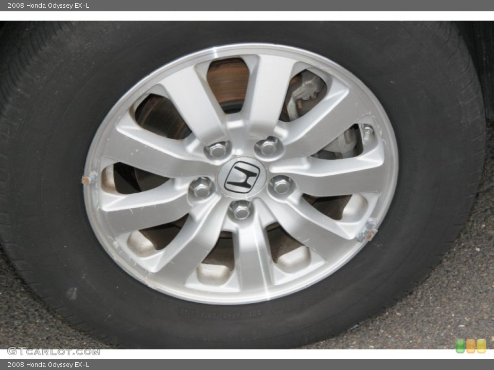 2008 Honda Odyssey EX-L Wheel and Tire Photo #69537981