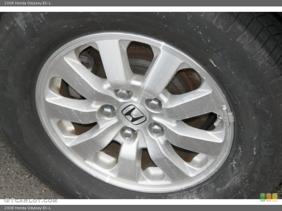 2008 Honda Odyssey EX-L Wheel and Tire Photo #69537990
