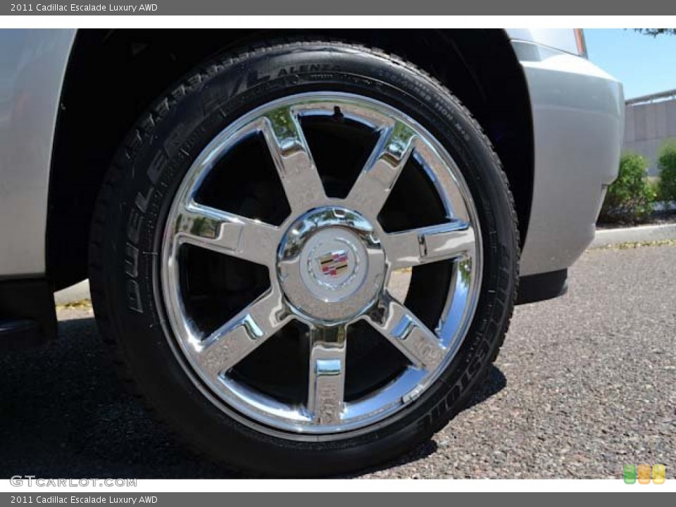 2011 Cadillac Escalade Luxury AWD Wheel and Tire Photo #69549321