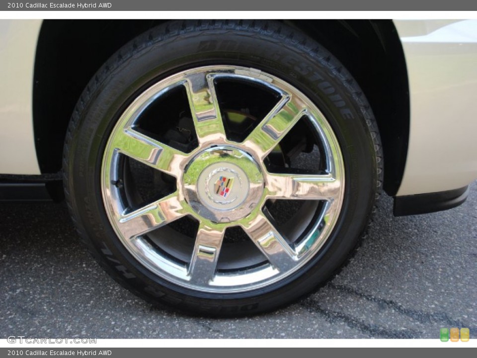 2010 Cadillac Escalade Hybrid AWD Wheel and Tire Photo #69549531