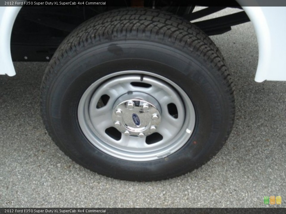 2012 Ford F350 Super Duty XL SuperCab 4x4 Commercial Wheel and Tire Photo #69551709
