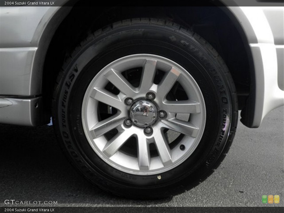 2004 Suzuki Grand Vitara LX Wheel and Tire Photo #69565626