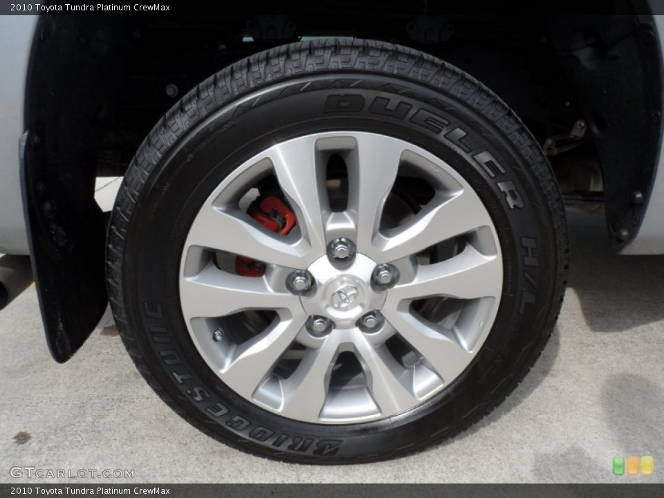 2010 Toyota Tundra Platinum CrewMax Wheel and Tire Photo #69576870