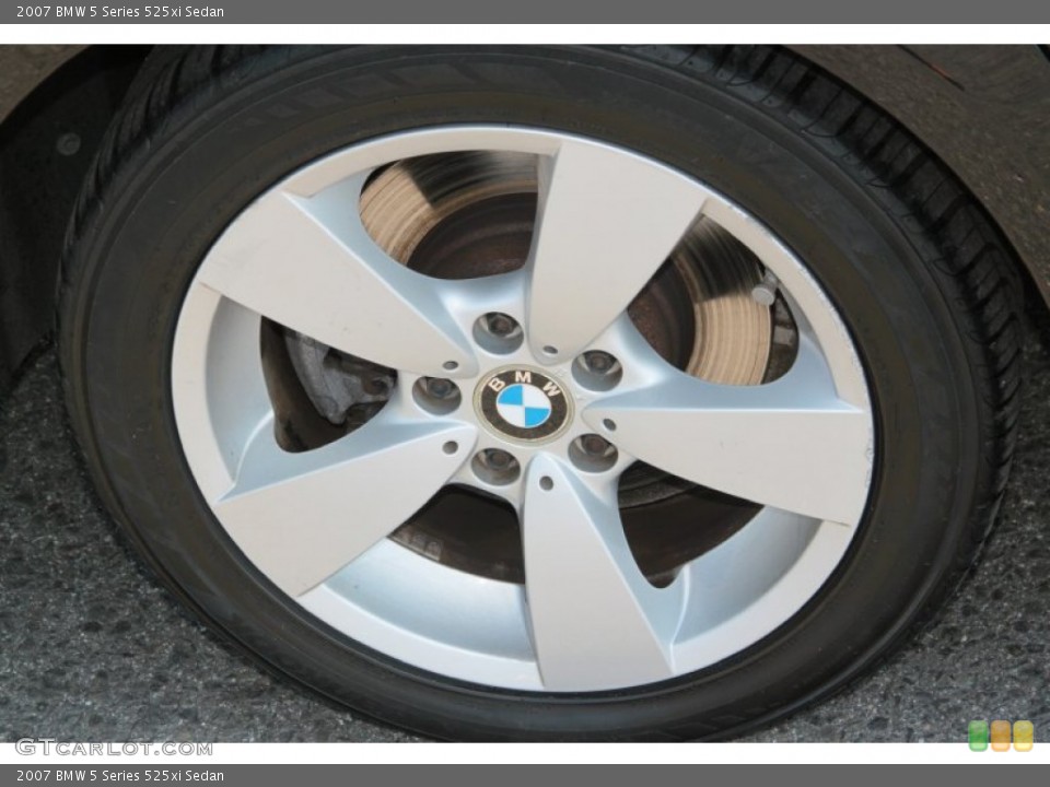 2007 BMW 5 Series 525xi Sedan Wheel and Tire Photo #69578919