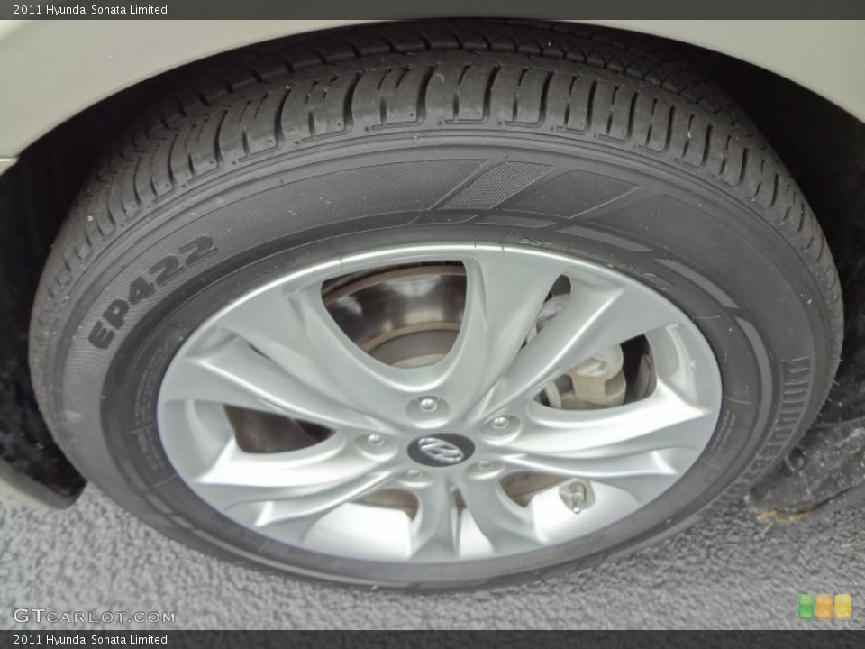 2011 Hyundai Sonata Limited Wheel and Tire Photo #69587793