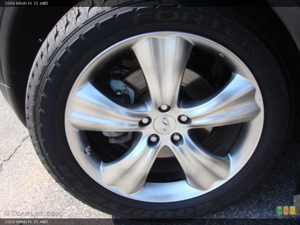 2009 Infiniti FX 35 AWD Wheel and Tire Photo #69608611