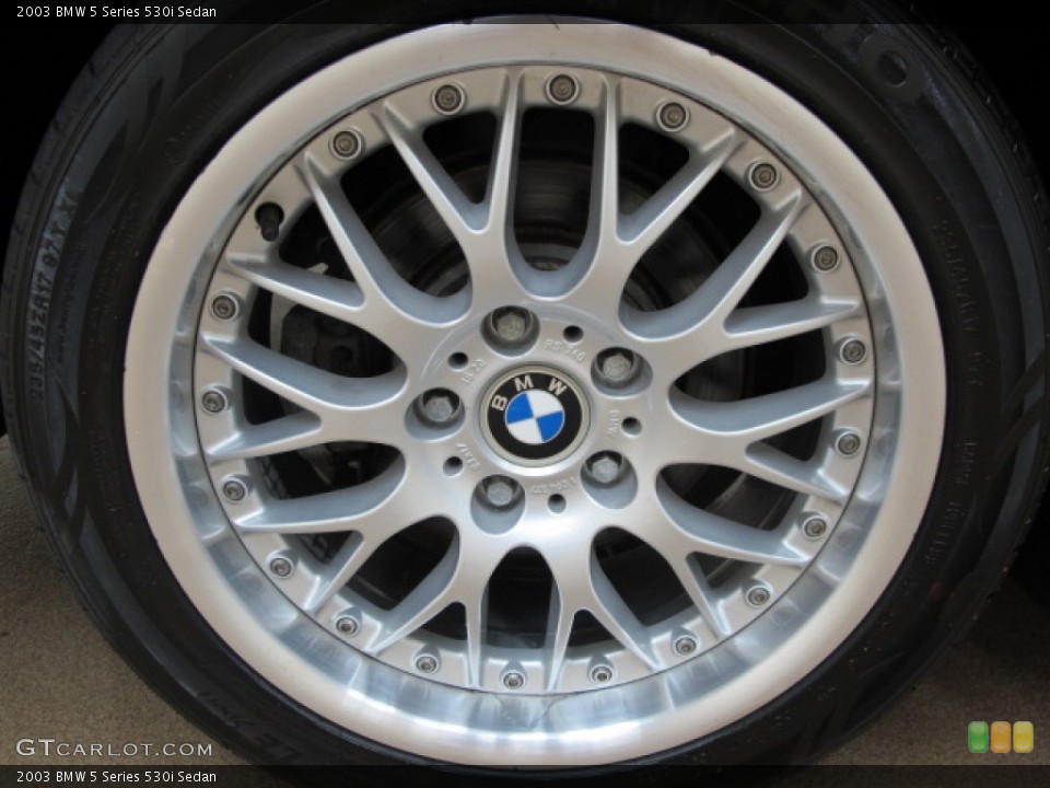 2003 BMW 5 Series 530i Sedan Wheel and Tire Photo #69611107