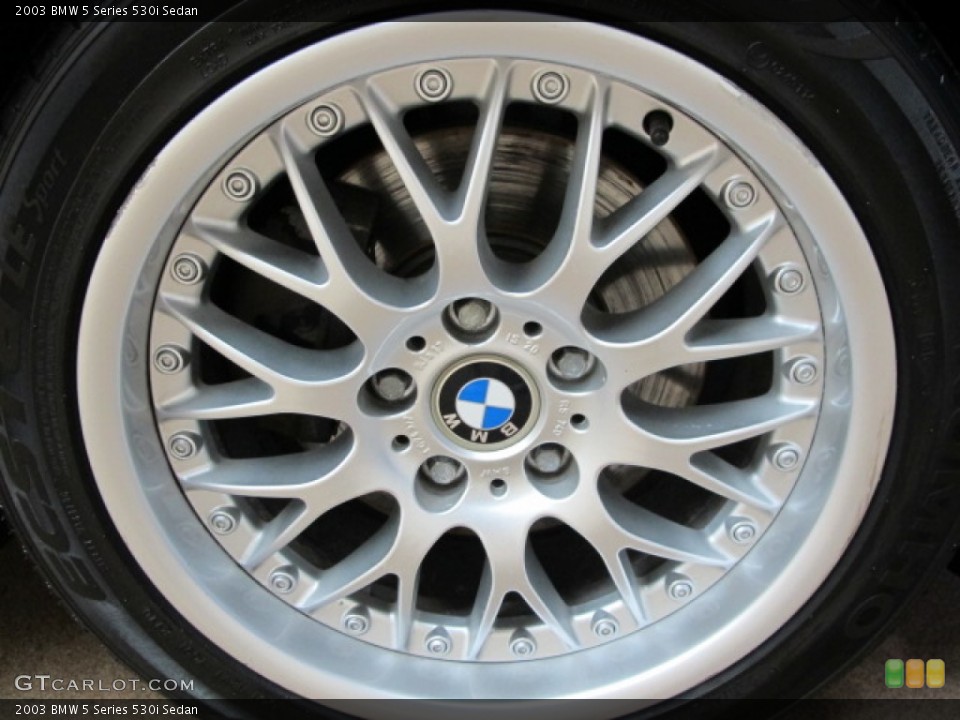 2003 BMW 5 Series 530i Sedan Wheel and Tire Photo #69611116