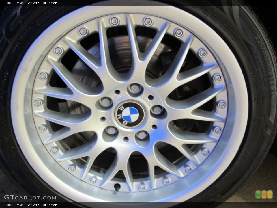 2003 BMW 5 Series 530i Sedan Wheel and Tire Photo #69611125