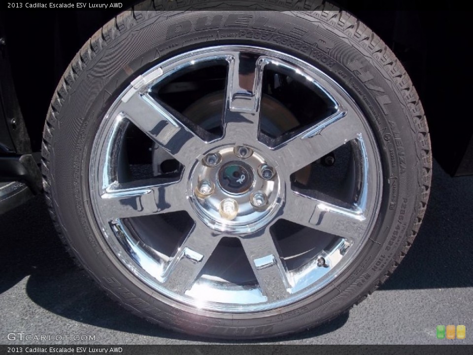 2013 Cadillac Escalade ESV Luxury AWD Wheel and Tire Photo #69614089