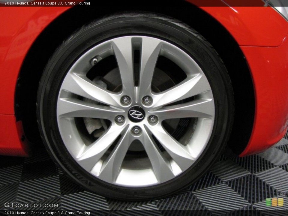 2010 Hyundai Genesis Coupe 3.8 Grand Touring Wheel and Tire Photo #69630562