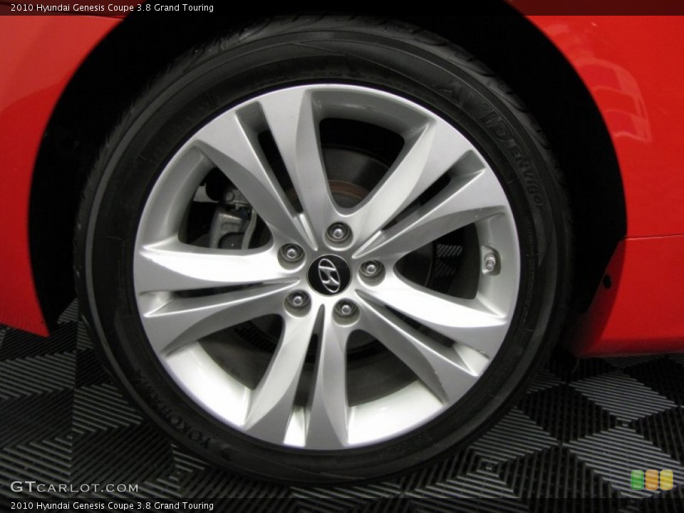 2010 Hyundai Genesis Coupe 3.8 Grand Touring Wheel and Tire Photo #69630571