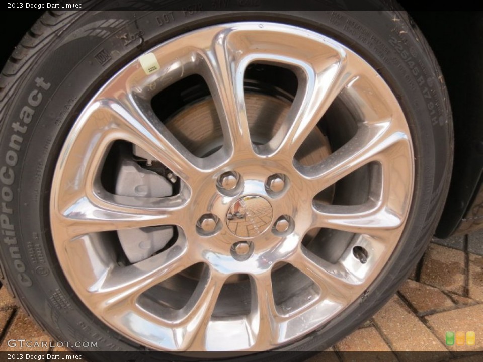 2013 Dodge Dart Limited Wheel and Tire Photo #69632143