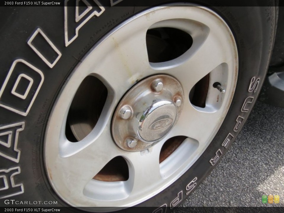 2003 Ford F150 XLT SuperCrew Wheel and Tire Photo #69644344